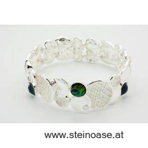 Armband  Silber & Grün